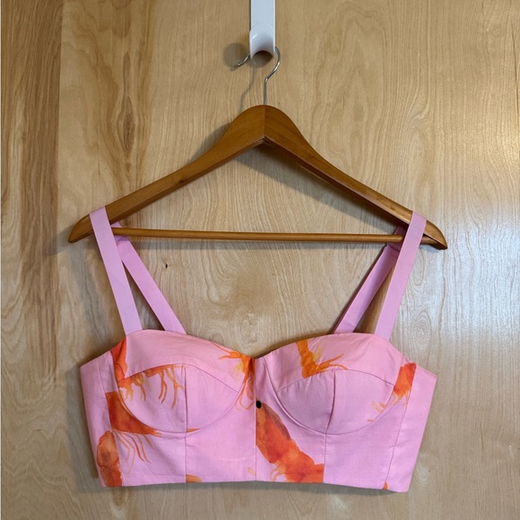 Karen Prawn Print Bustier - Picture 2 of 6